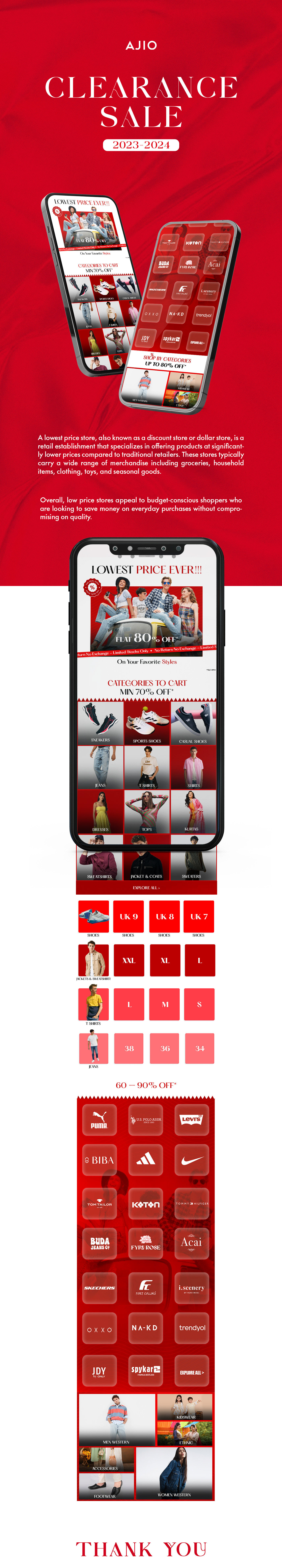 Fashion  Ecommerce ajio.com campaign clearance sale discount marketing   Marketing Design visual identity lifestyle