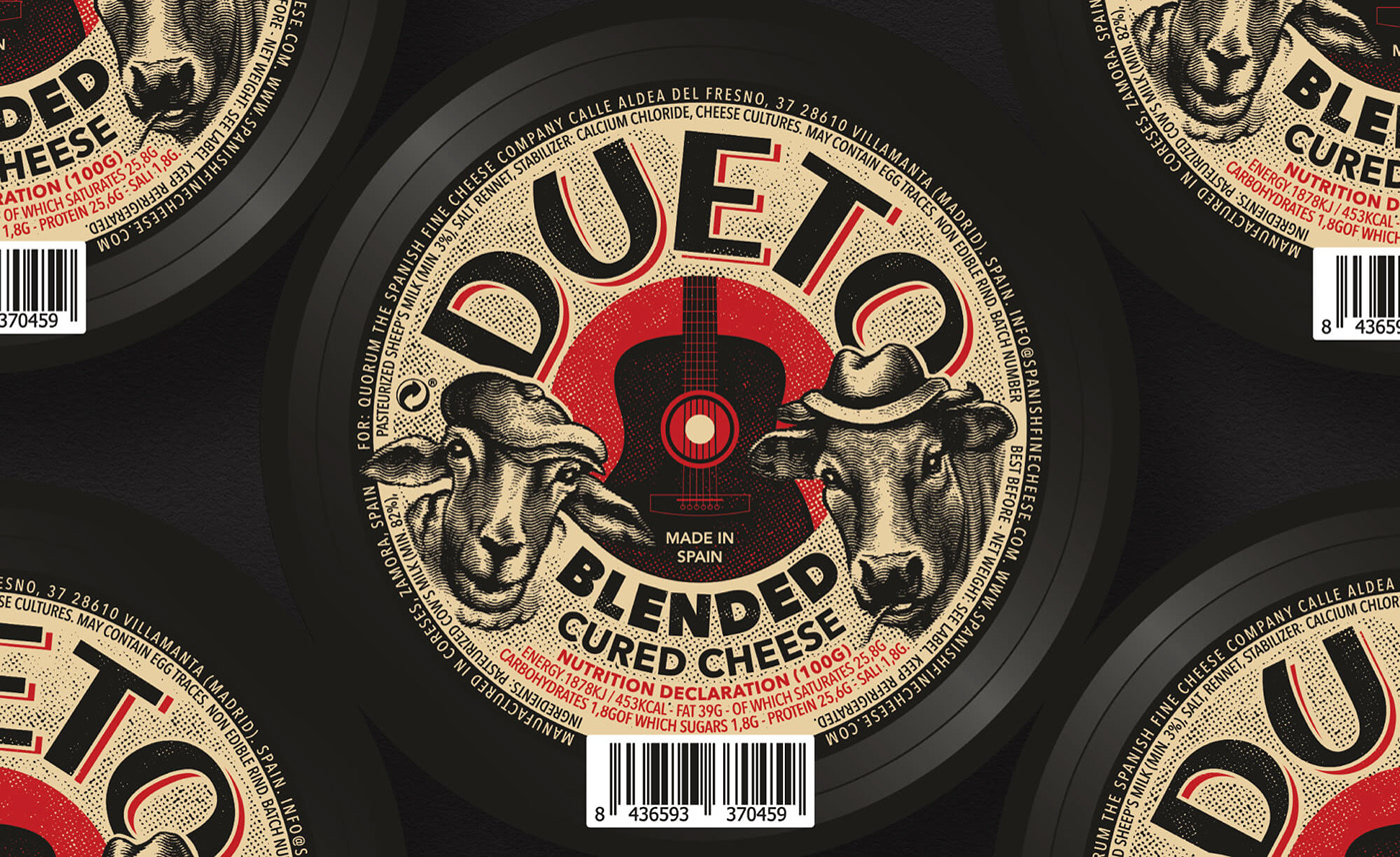 Cheese guitar spain españa queso Packaging cow sheep cured cheese
