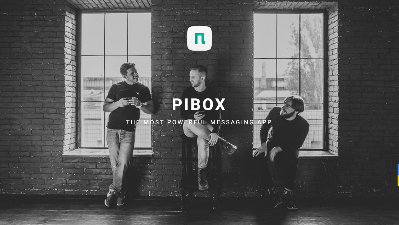 pibox messenger app UI ux mobile ios android