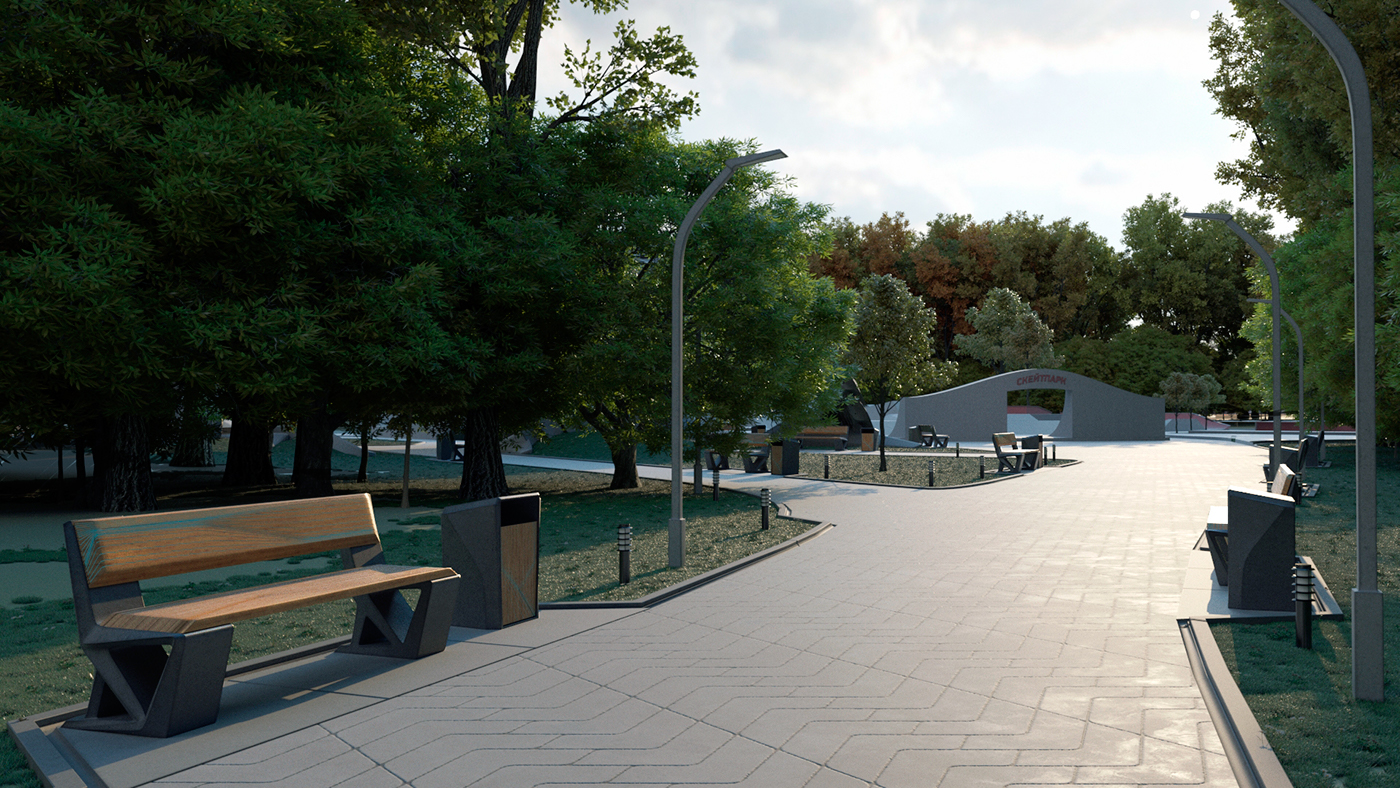 skate park Landscape Design parametric design