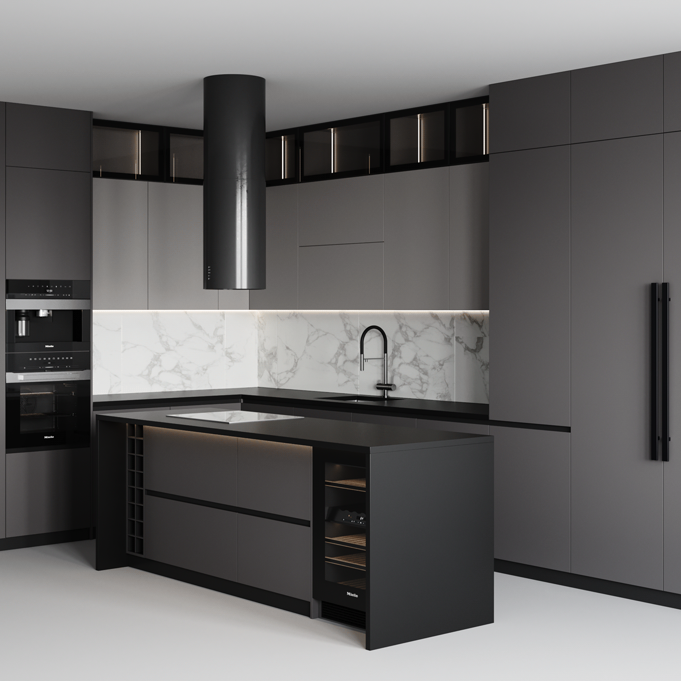 3dmodeling corona kitchen kitchen design modern kitchen Render archviz Interior visualization