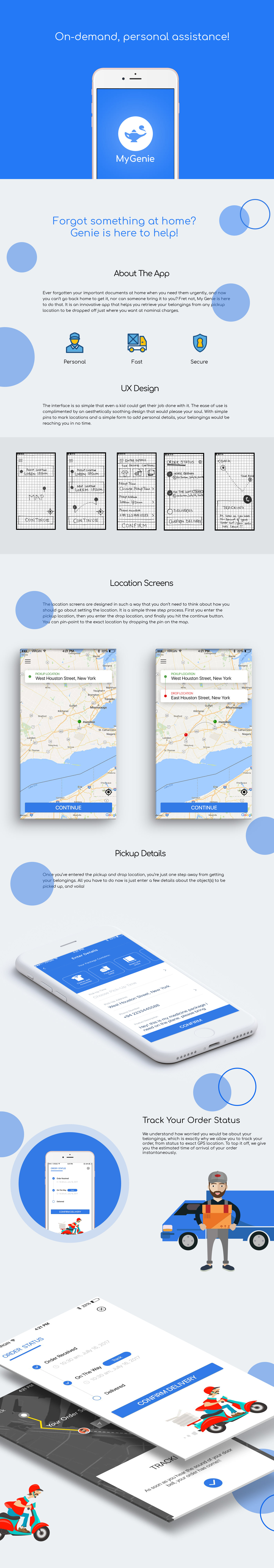 Logistics delivery ASSISTANT UI ux app