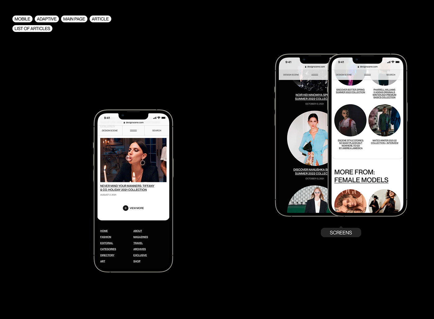 app design concept Fashion  interactive Interface UI user interface ux Web Design  Website