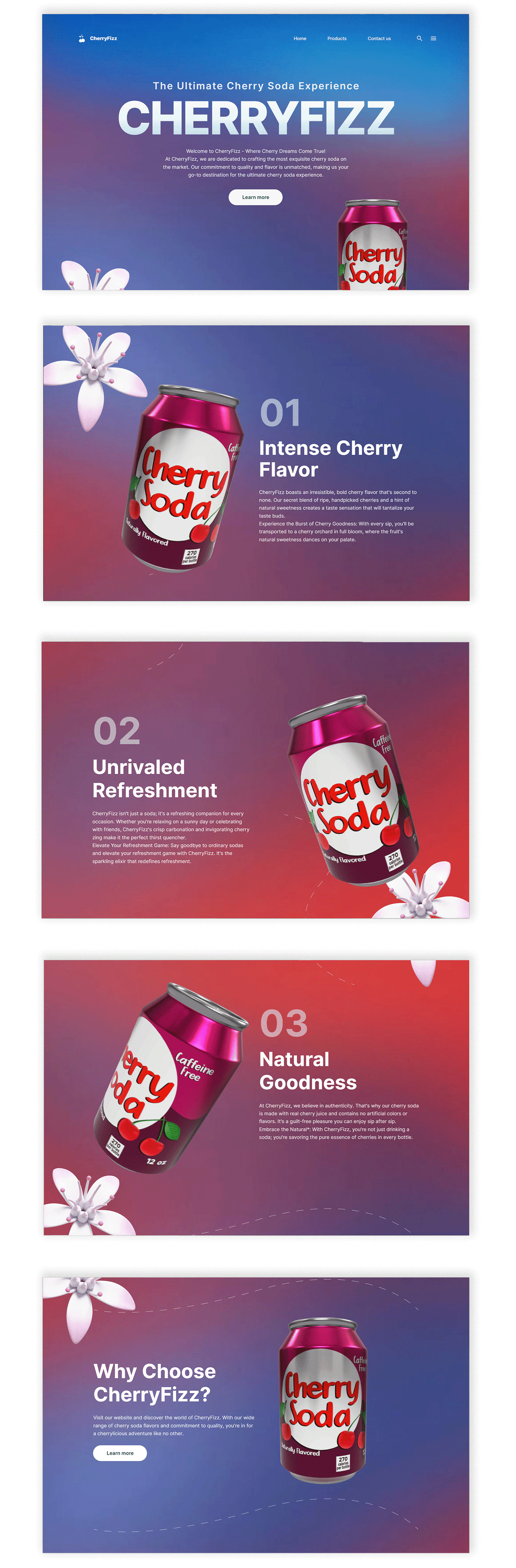 3d animation Website UI/UX Figma dora Web Design  cherry Cherry Blossom summer scrolling animation