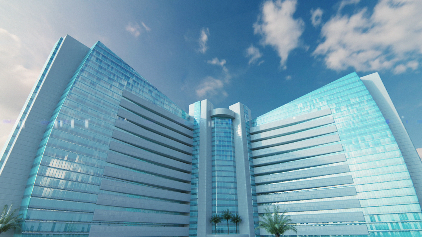 ARAMCO 3D animaiton buildings refinery motion octane Saudi glass