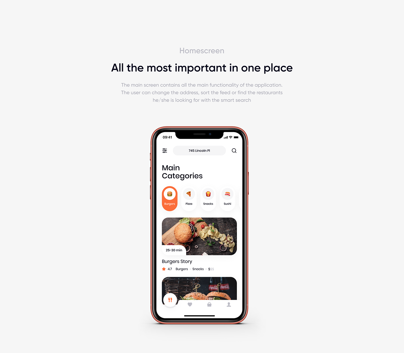 dashboard delivery eat app food app Grocery App on-demand app ordering restaurant service UI/UX