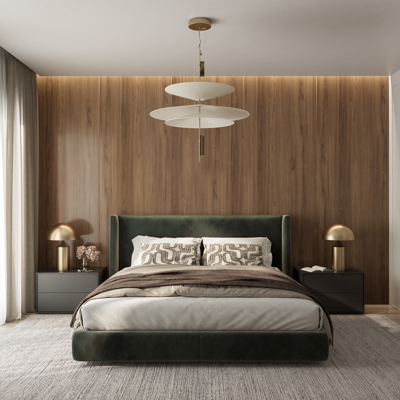 3D architecture archviz bedroom CGI interior design  Render visualization vray