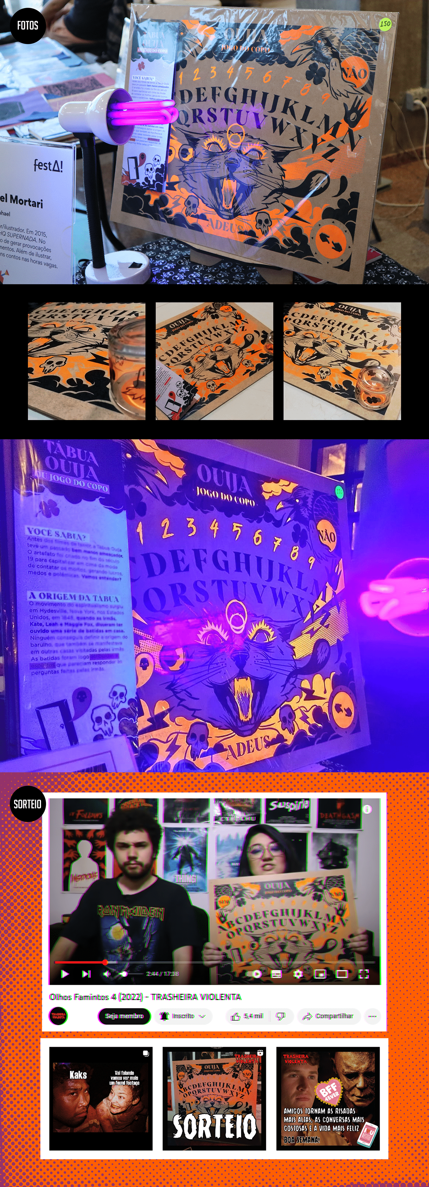 Decoração decorative ilustration jogo do copo MDF board mistic mistico ouija ouija board tábua ouija