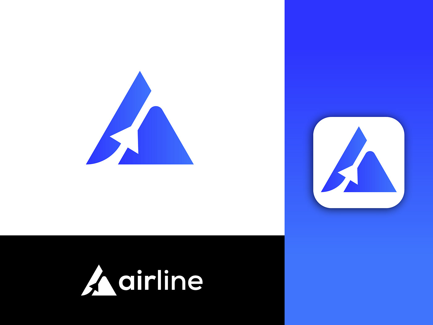 air logo Aircraft airline airplane airport aviation flight Logo Design plane Travel