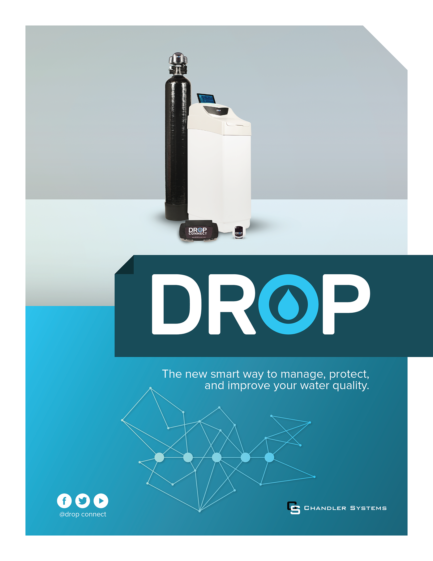 Drop connect. Smart Water Management. Connection dropped