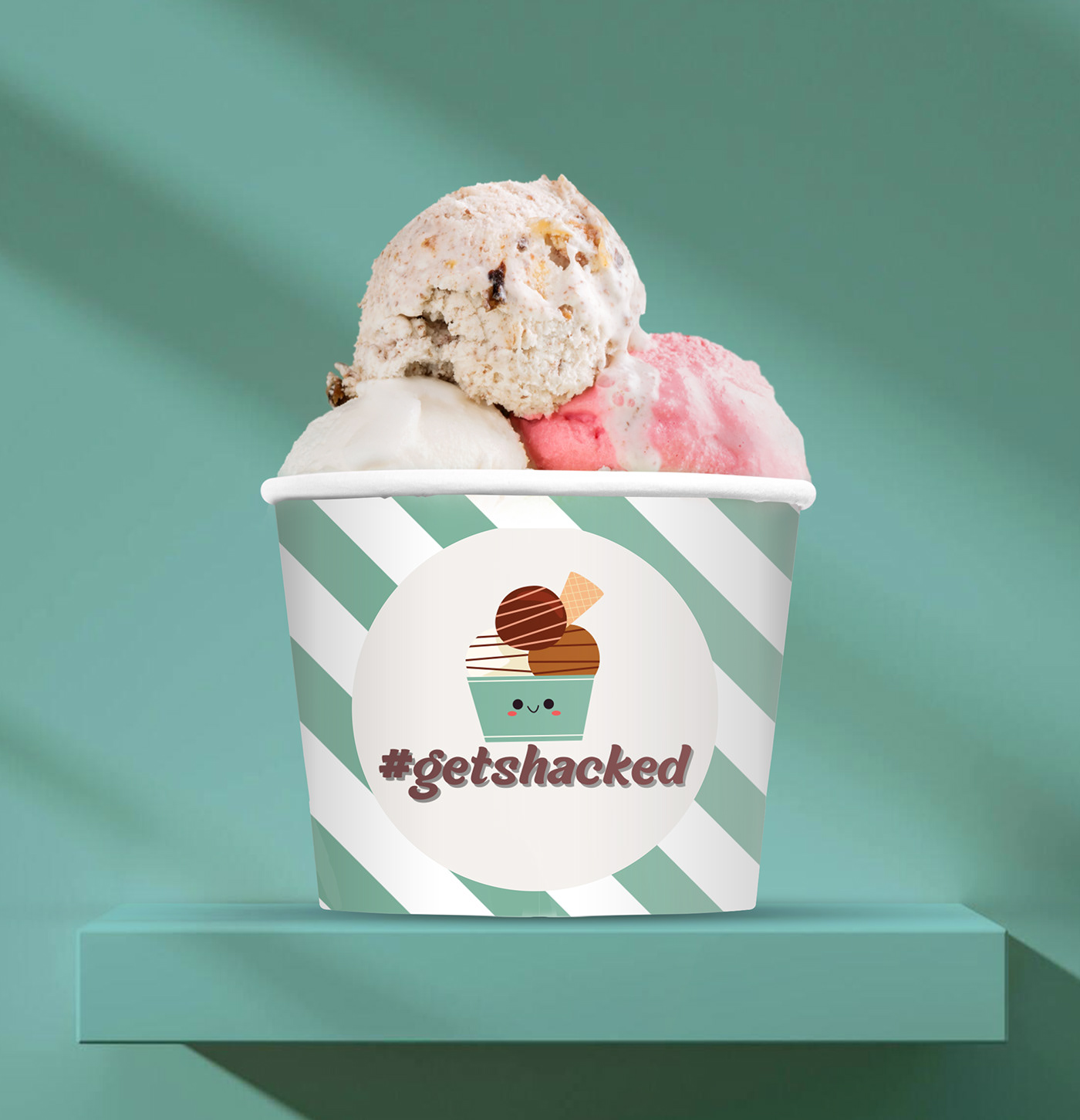 ice cream design Graphic Designer Brand Design Advertising  brand identity branding  Logotype adobe illustrator