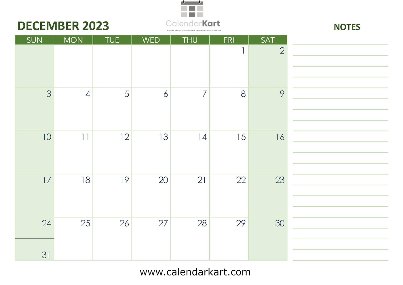 December December 2023 Calendars Free calendars