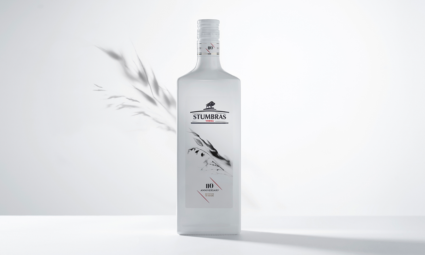 Packaging Vodka Unique Label aniversary Nature Photography  bottle