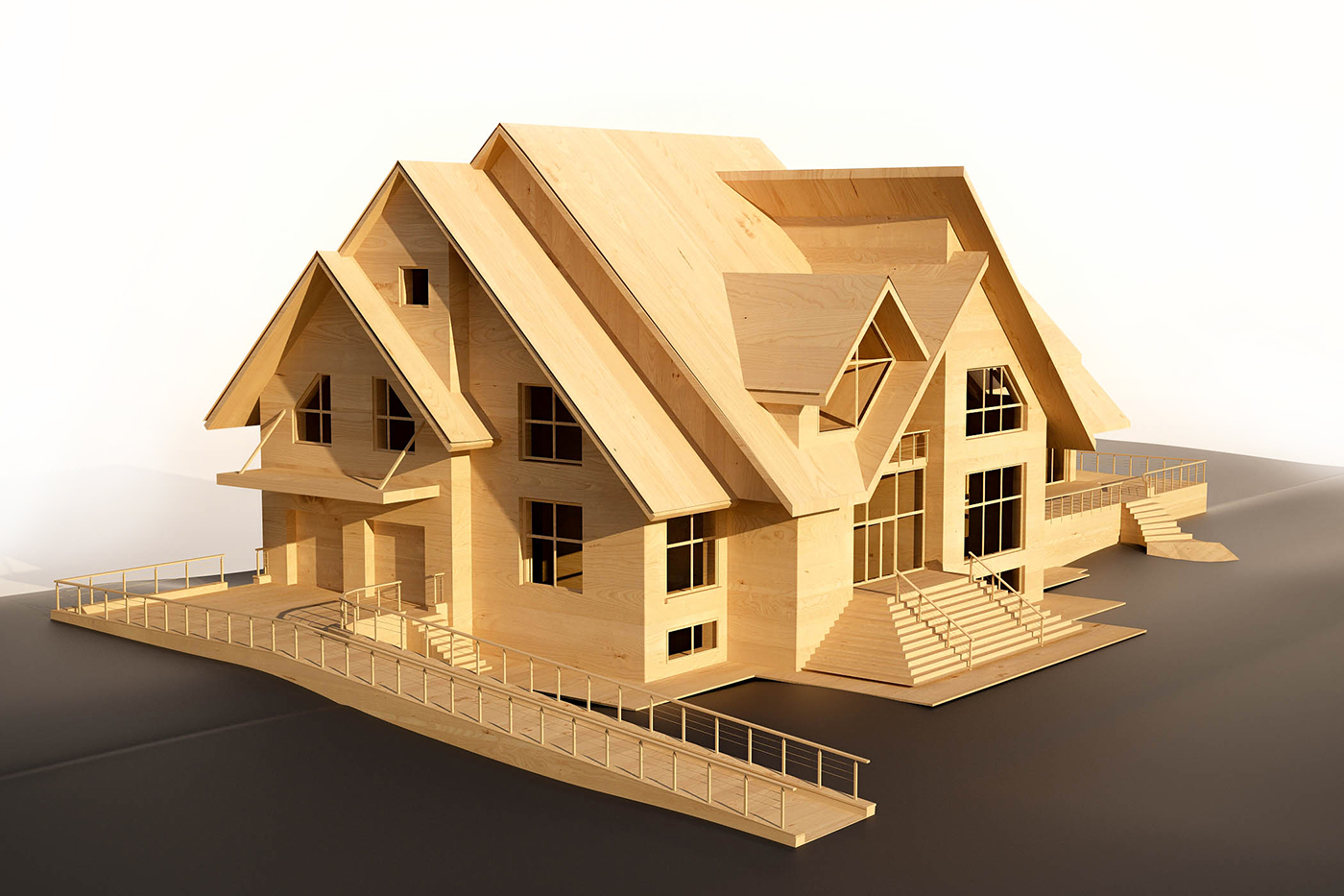 exterior wooden house toy wooden exterior design