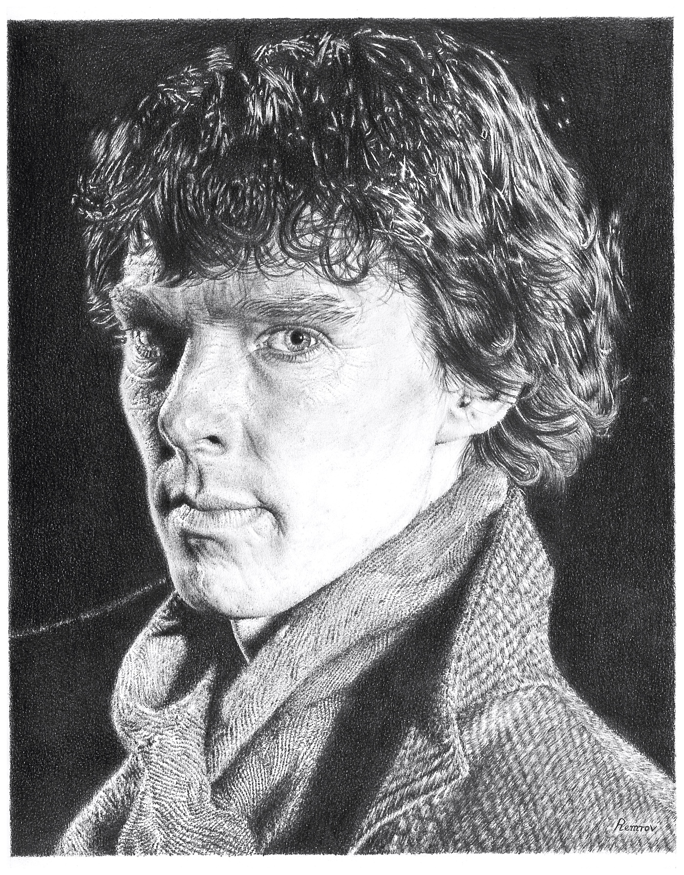 Benedict Cumberbatch cumberbatch Pencil drawing Drawing  Sherlock Realistic drawing
