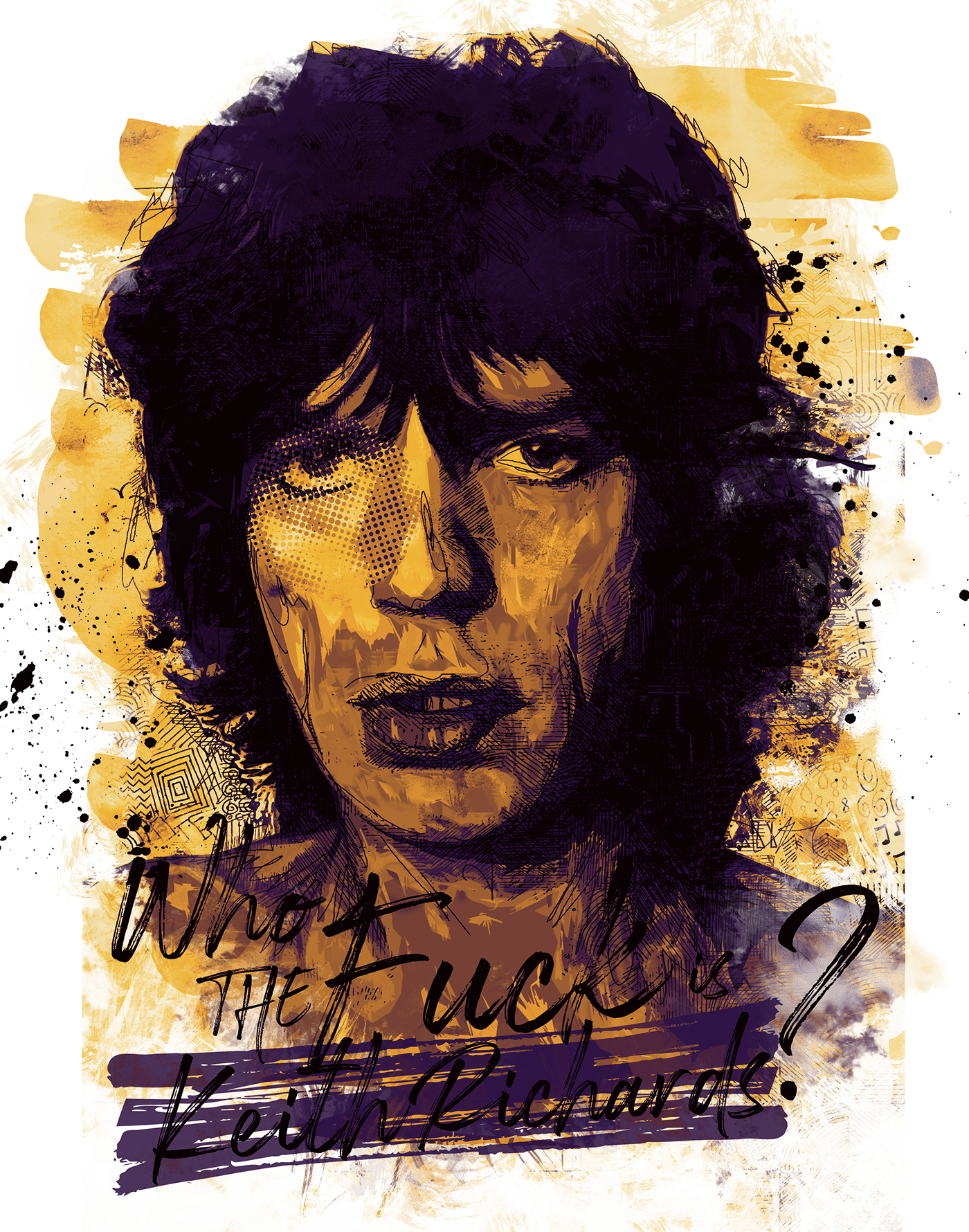 Mick Jagger Alternative Portrait