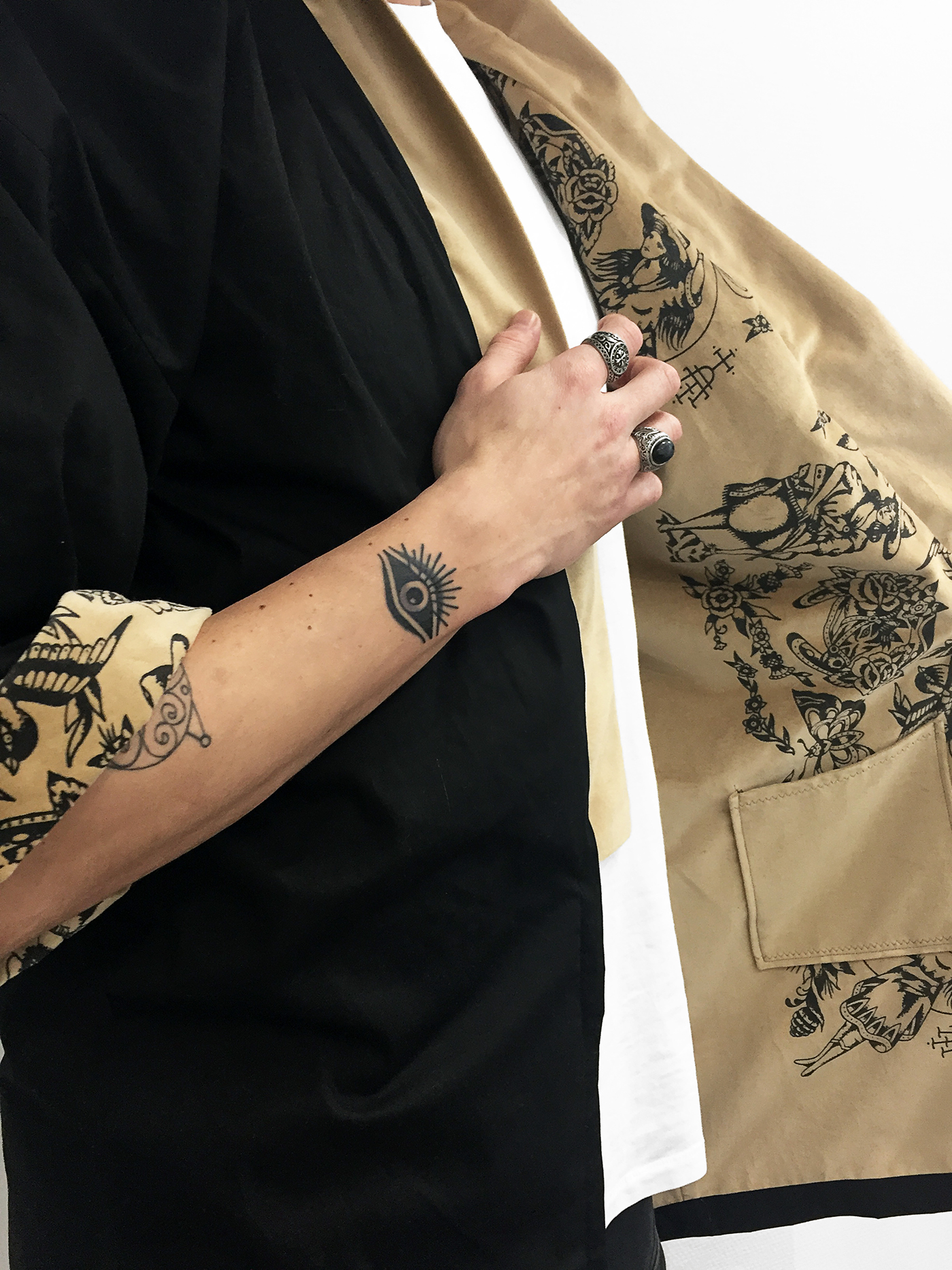 kimono traditionaltattoo silkscreen artisanat sewing Printmaker textiledesign