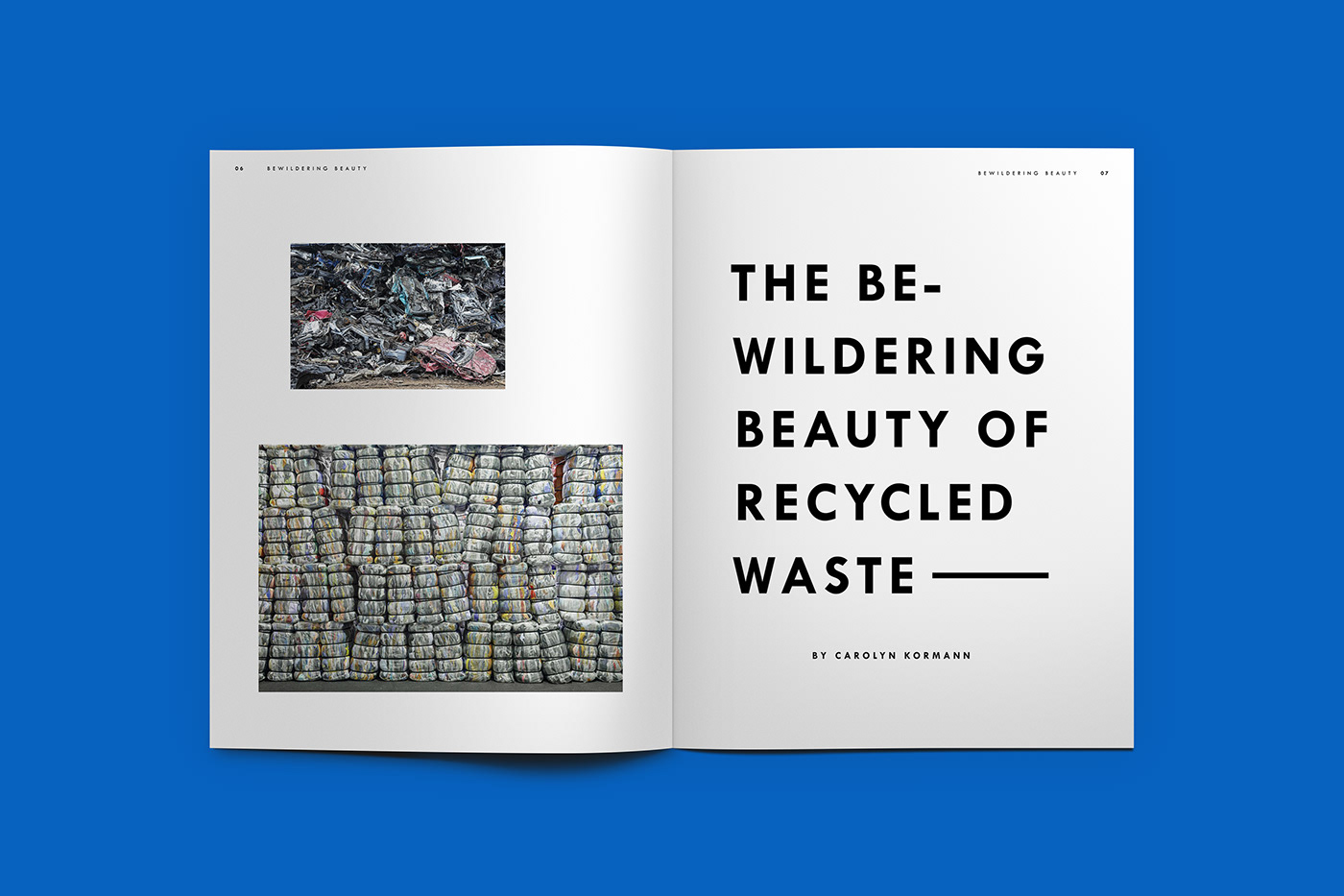 trash garbage publication design publication waste Sustainable typography   type magazine plastic