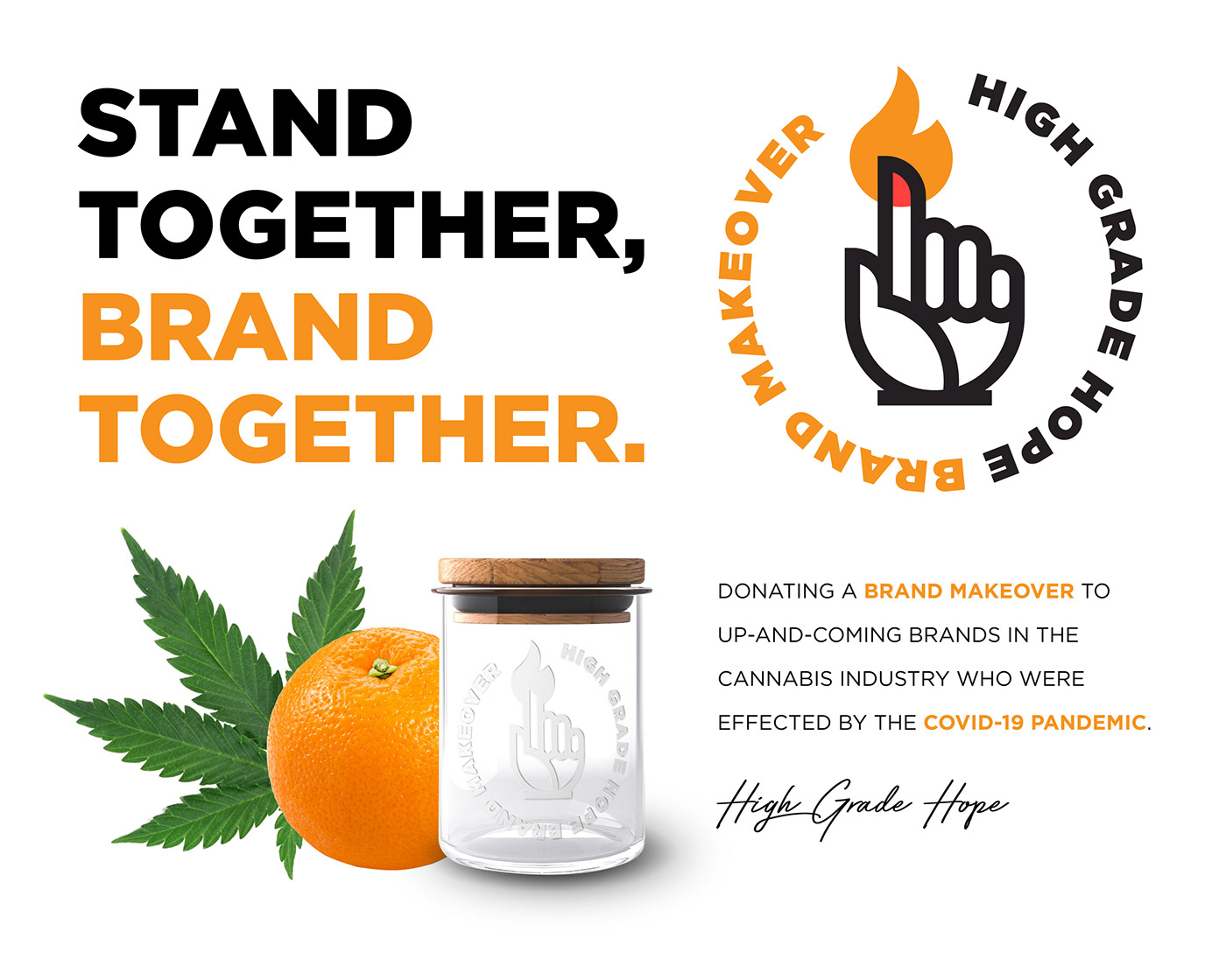 branding  cannabis charity identity logo non-profit Packaging Web Design  wick and mortar