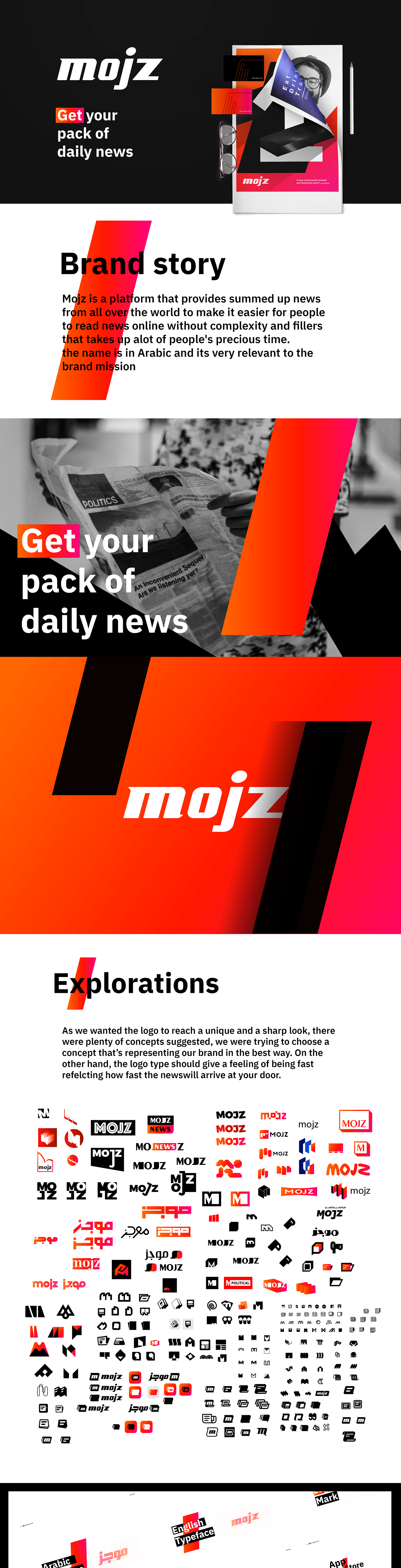 branding  visual identity Web Design  News platform Platform news