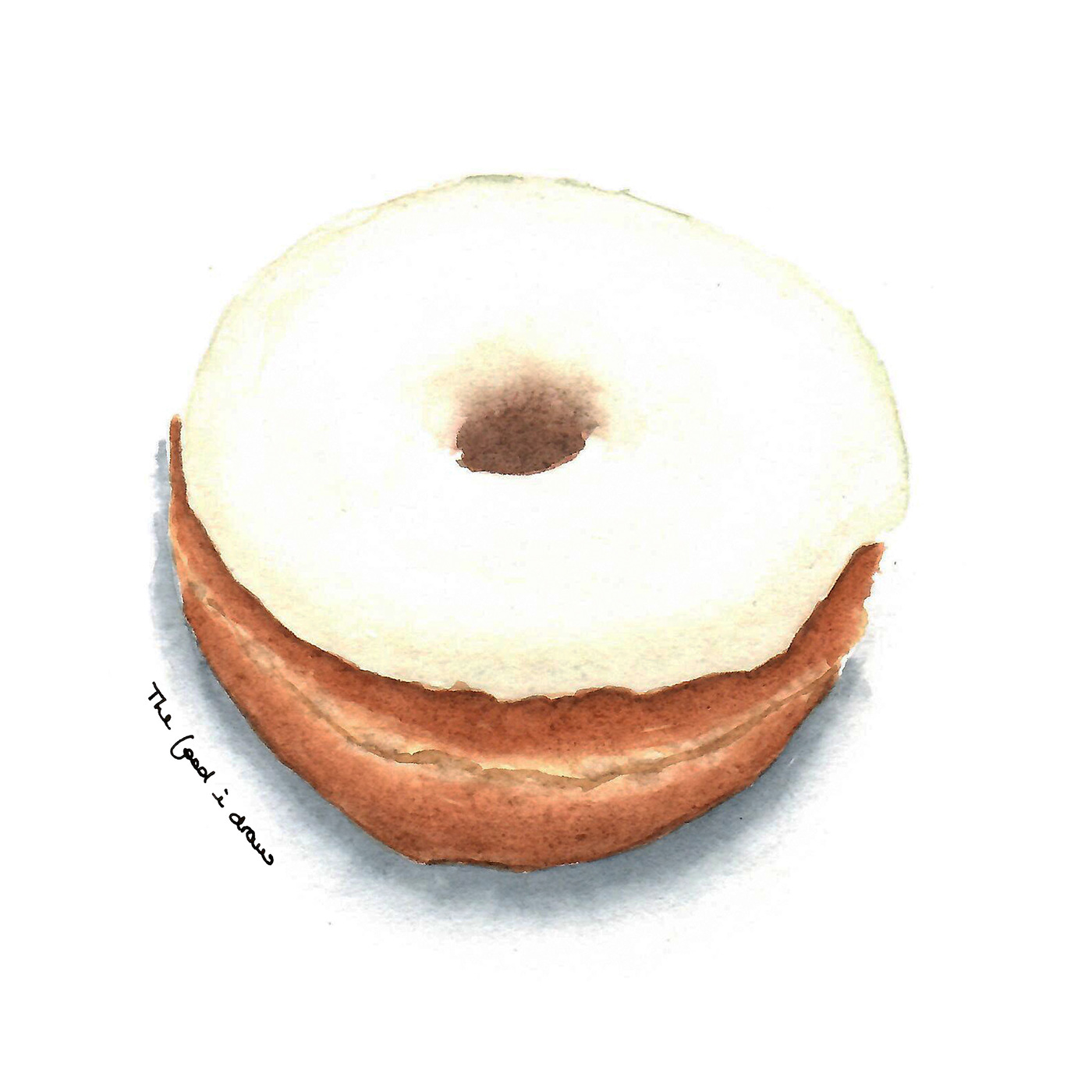 doughnut donut sweet Food  food illustration watercolor watercolor illustration