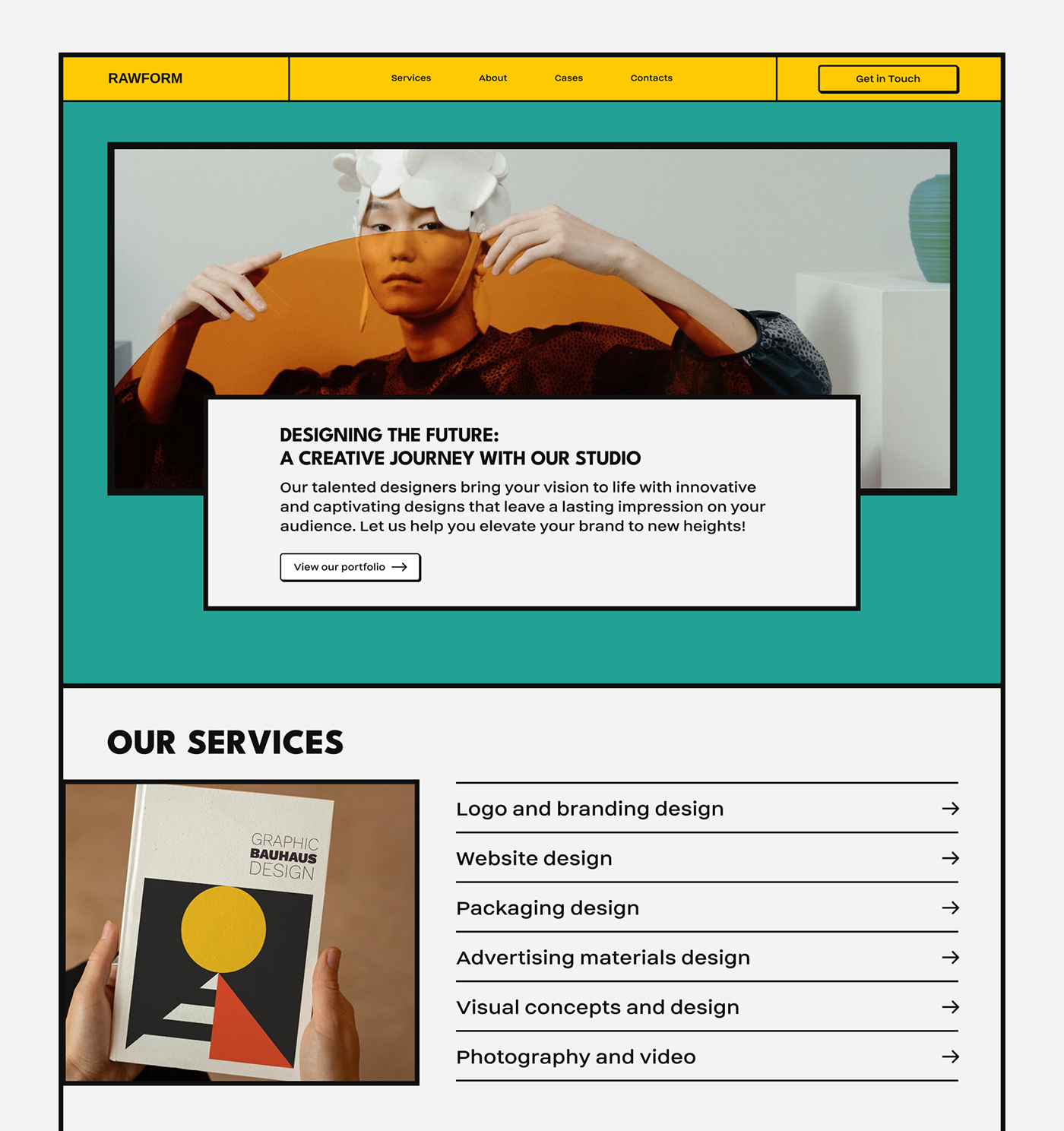 #website Brutalism designer designinspiration Figma landing page site UI/UX Web Website Design