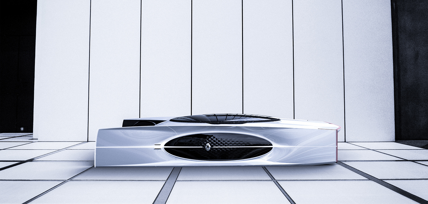 car design concept design futuristic industrial design  interior design  mobility renault Space  art Automotive design