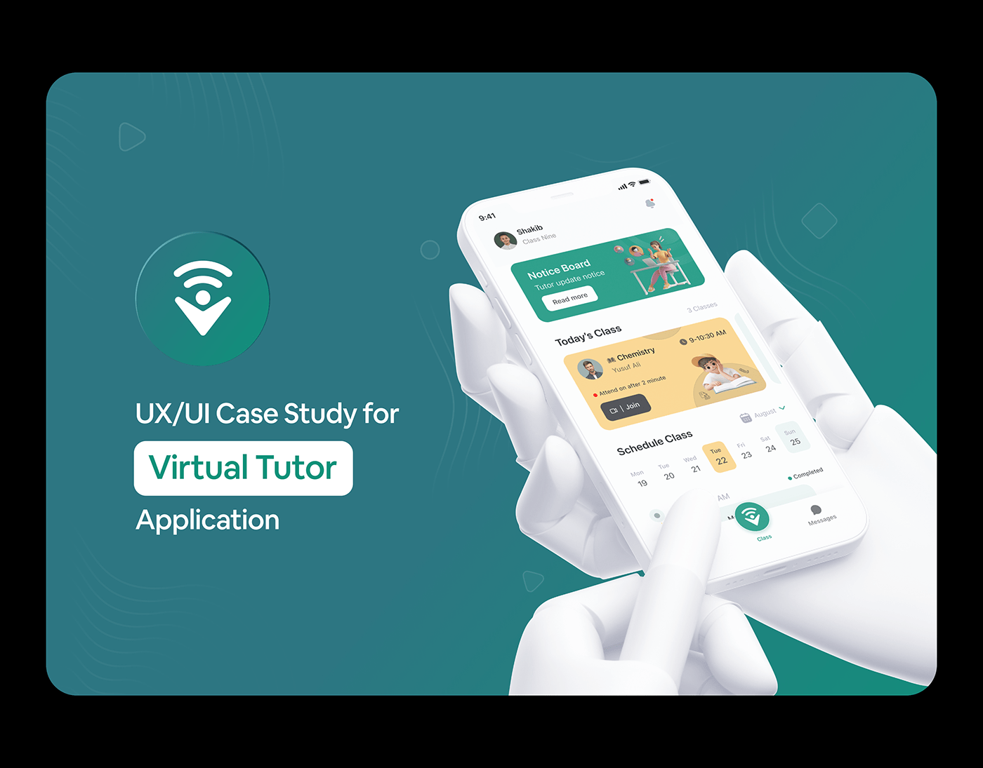 #virtualtutor Appdesign CaseStudy e-learning Education eLearning tutor UI/UX