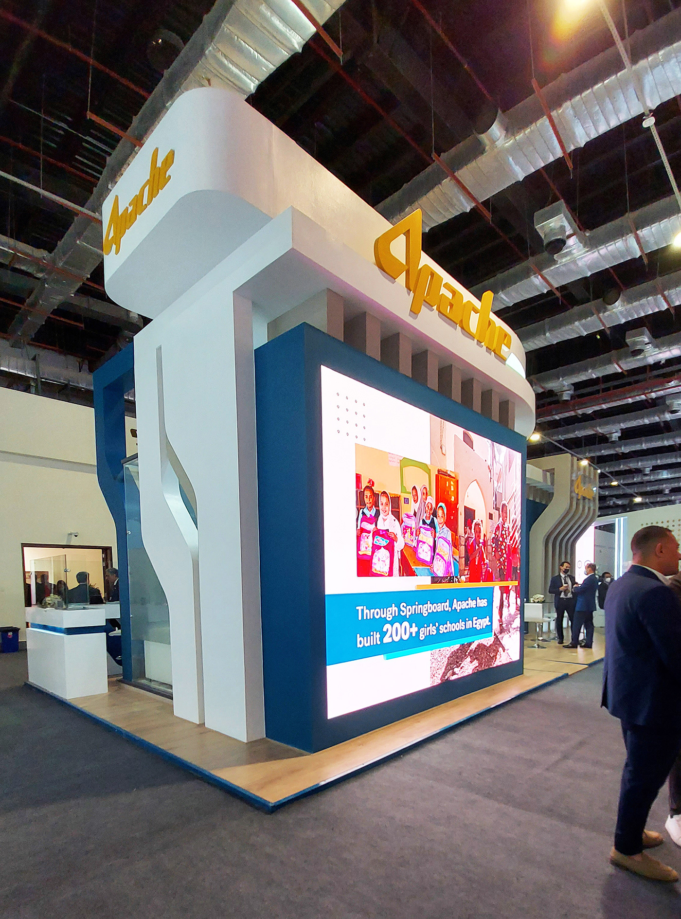 3D 3D Rendering Advertising  architecture egyps 2022 Exhibition Design  Gas oil petroleum stand design