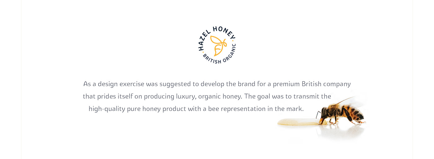 BEE DESIGN LOGO bee logo honey bee Honey Brand honey branding Honey Design honey logo  honey visual identity Logo Design Visual Branding
