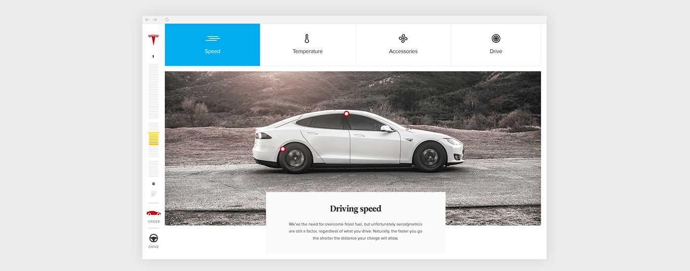design interactive ux UI visual design Experience Web minimal modern car Auto automotive   automobile site