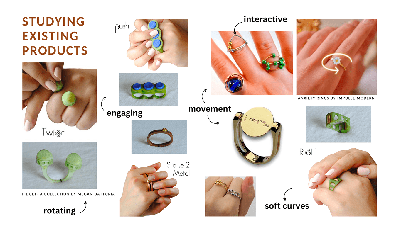 jewelry design Accessory fidget anxiety mental health awareness