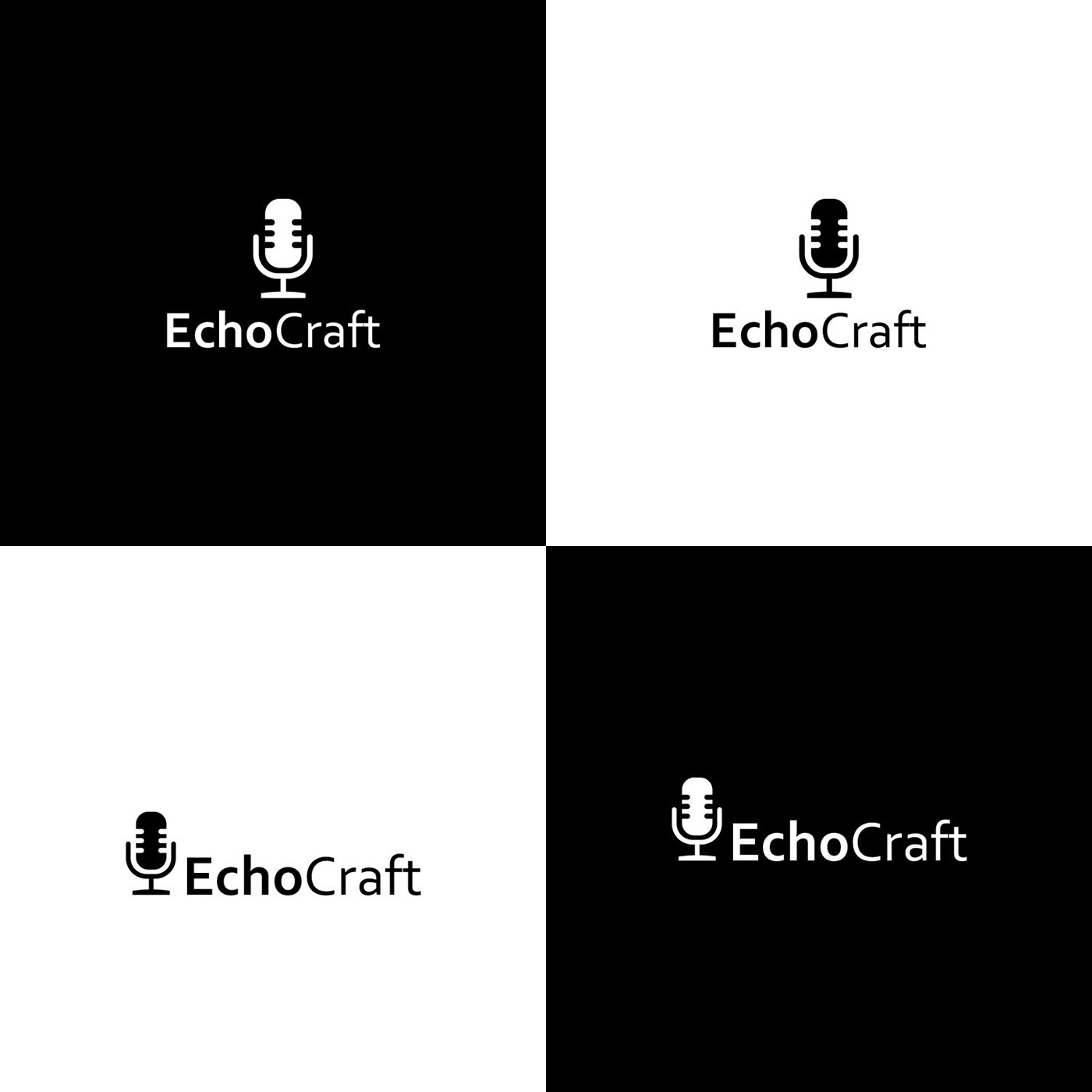 Echo Craft logo: Incorporates sound waves, reflecting audio editing and production.