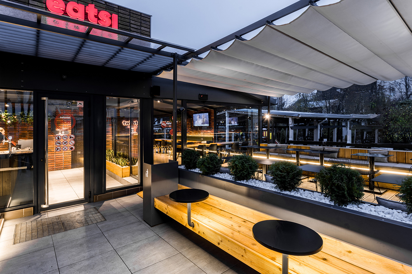 restaurant bar cafe cafeteria design interiordesign architecture publicspace archform Food  foodcourt fastfood
