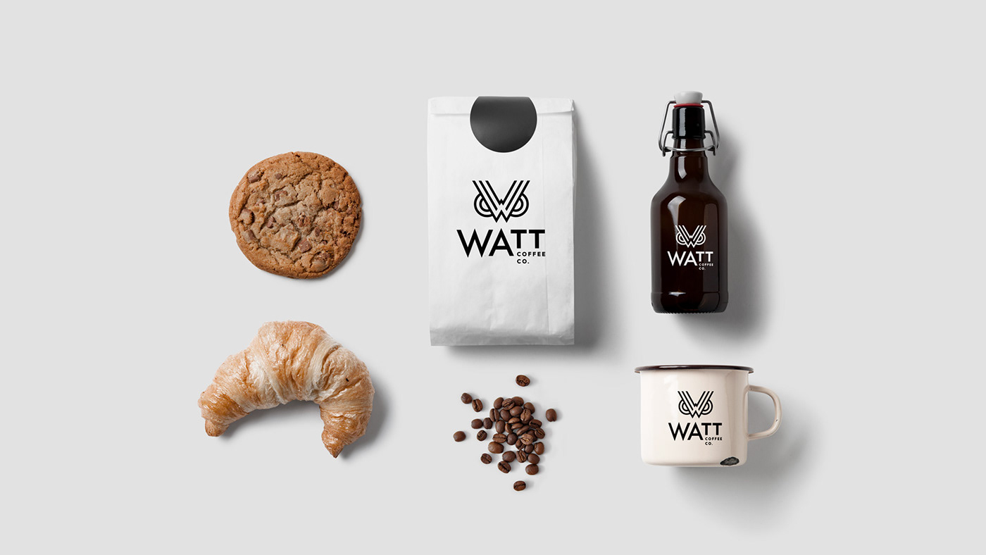 owl watt logo Coffee cafe branding  studiomoi