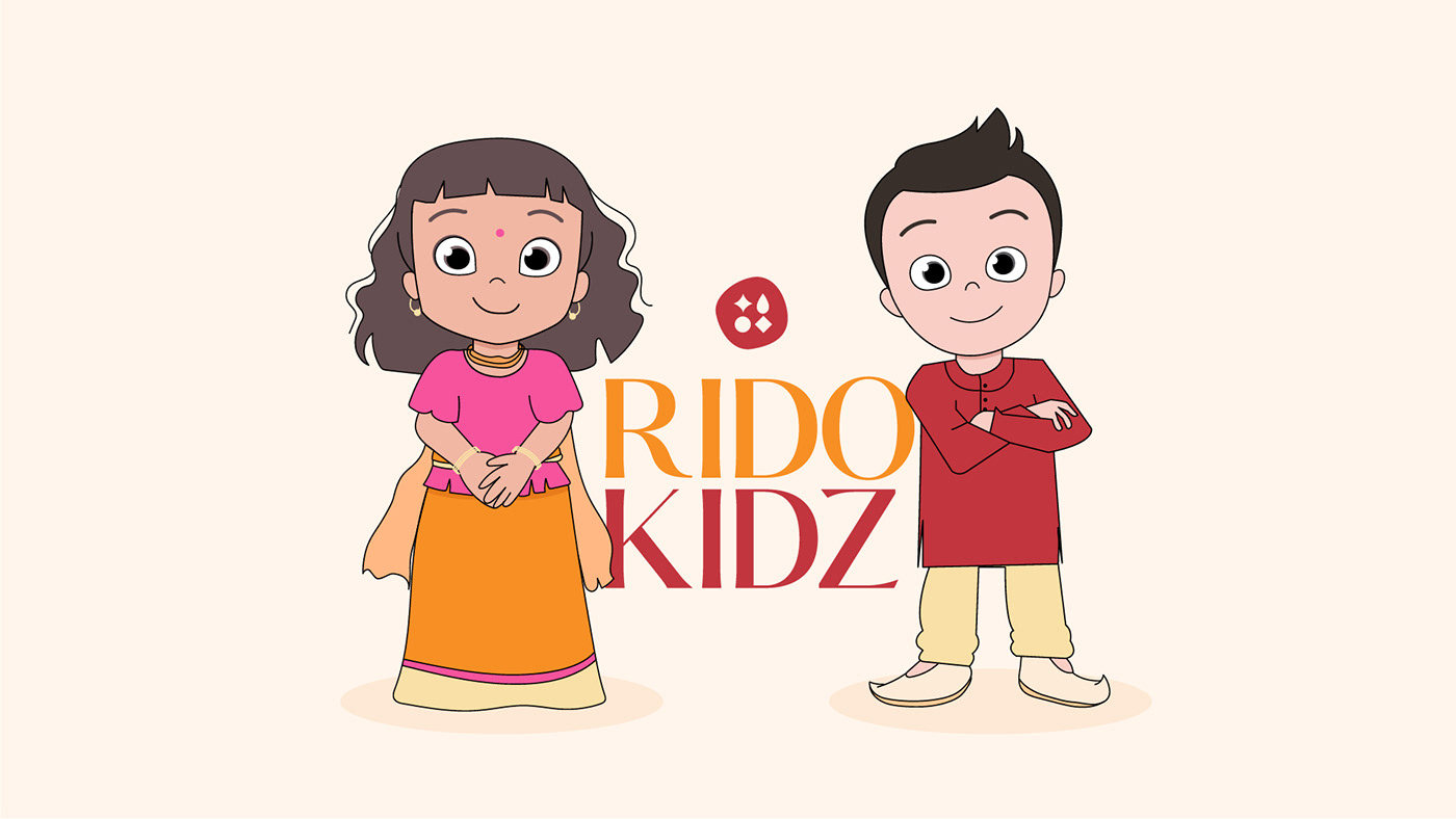 brand identity branding  children Clothing fashion brand kids clothing logo Logo Design Mascot