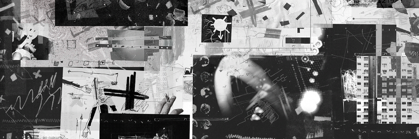 diseño gráfico Gabriele graphic design  grunge abstract black and white conceptual experimental fadu poesia