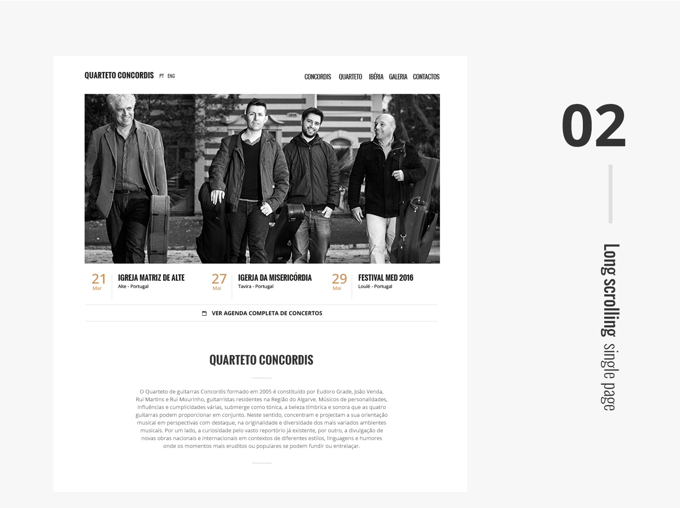 music group website Web Music Website guitar clean webdesign