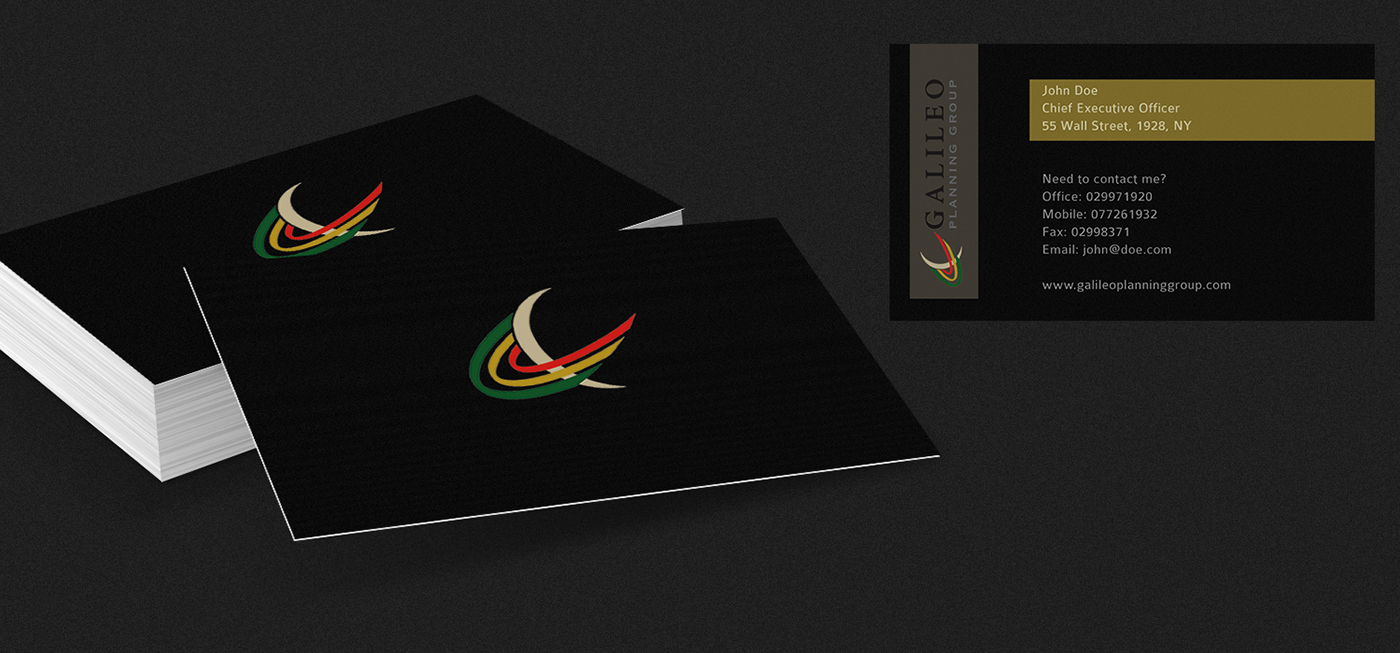 business card branding  Business Branding minimalist simple design black
