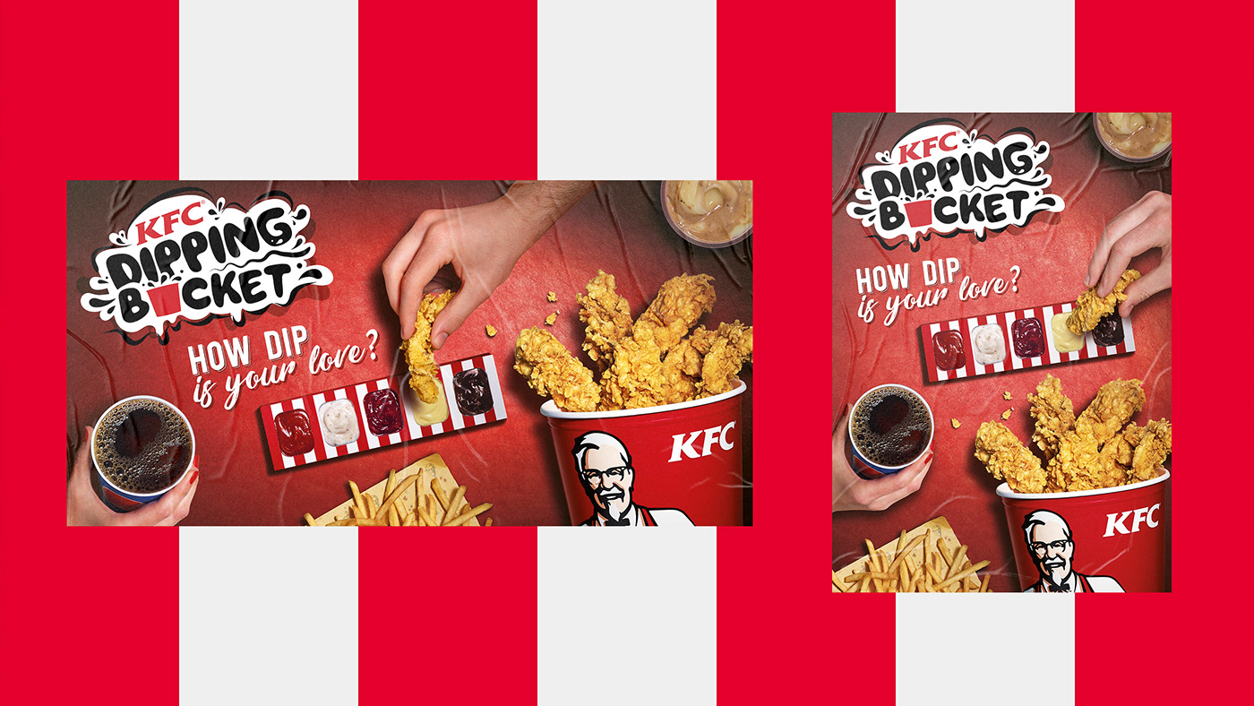 art direction  bucket Colonel Sanders Creative Direction  dipping bucket Fast food KFC nicola basile saleincibo