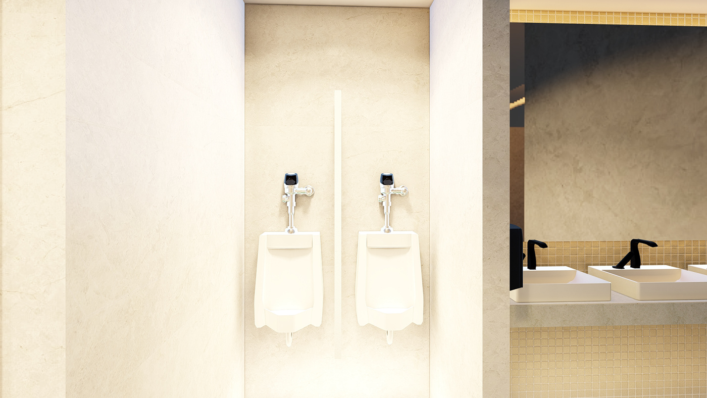 Sink Interior architecture interior design  рендер modern design publictoilet toilet Toilet Design