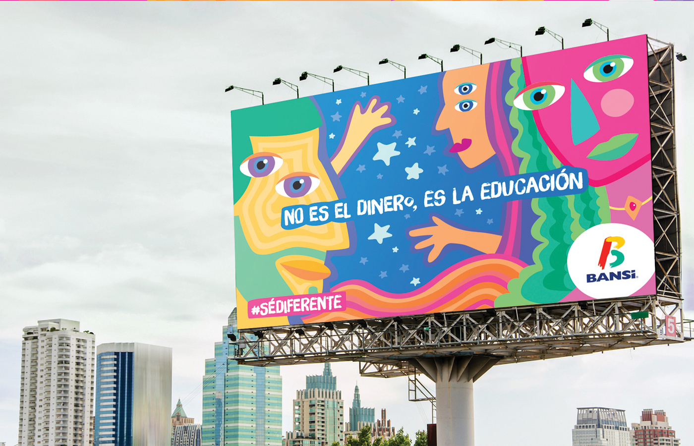 art cubism ILLUSTRATION  colorful Fun mexico vectors cool handmade Bank
