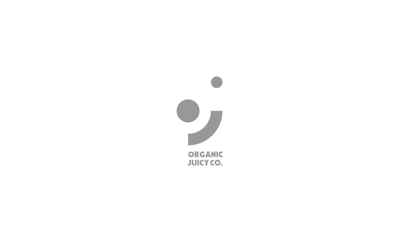 logo sticker icons Stationery juice organic design