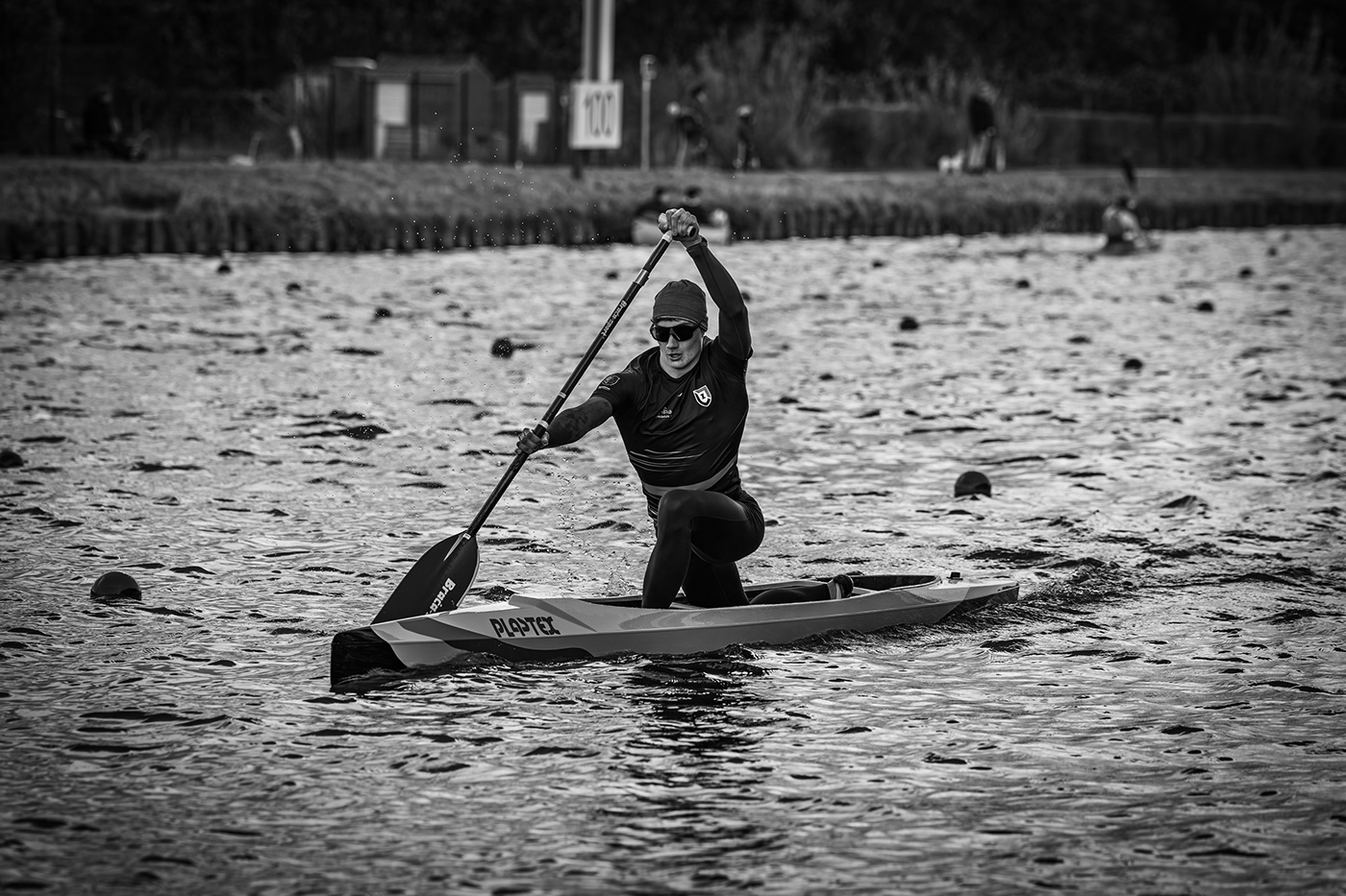 Outdoor water canoe kayak race sport Photography  black and white monochrome