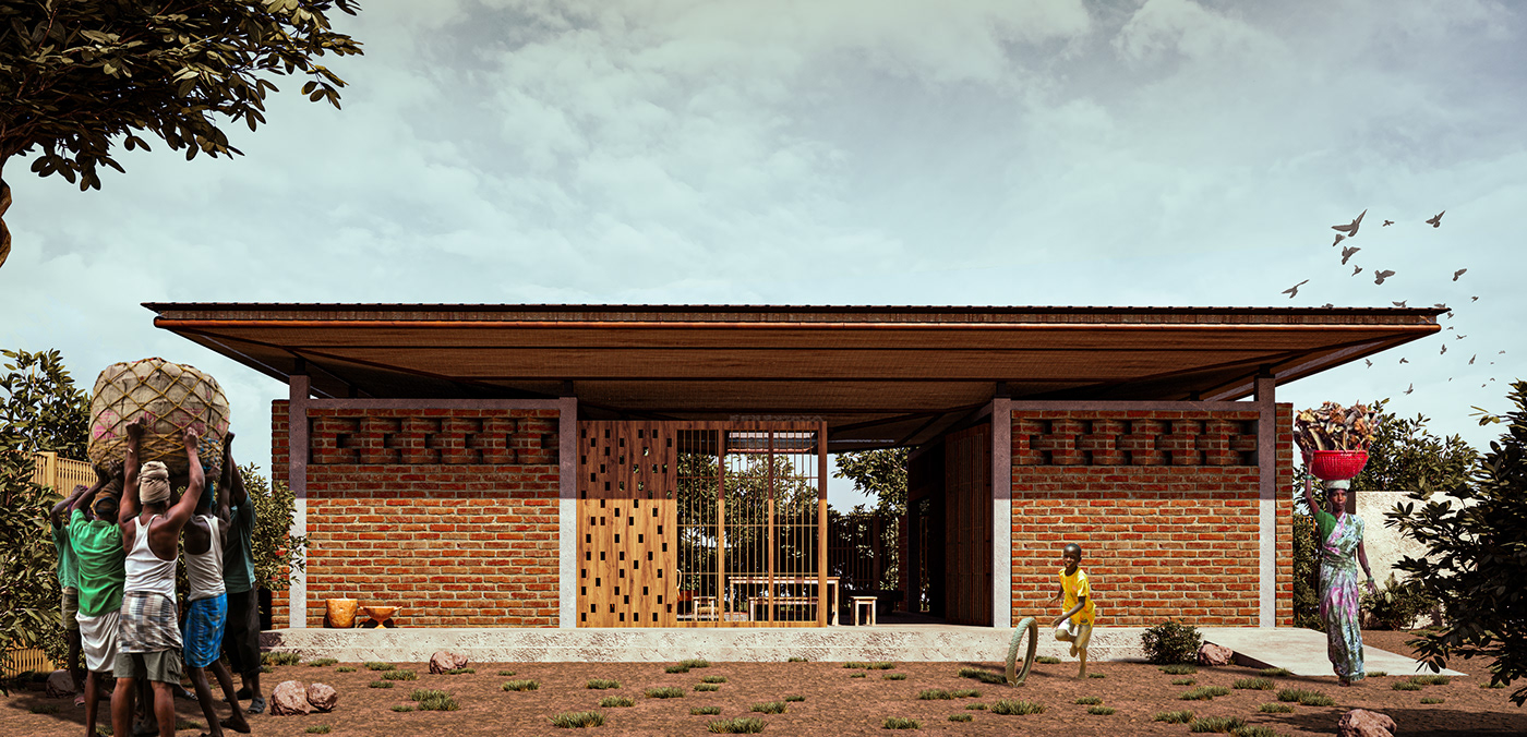 Competition architecture visualization nigeria african architecture architectural design Render architecture visualizing