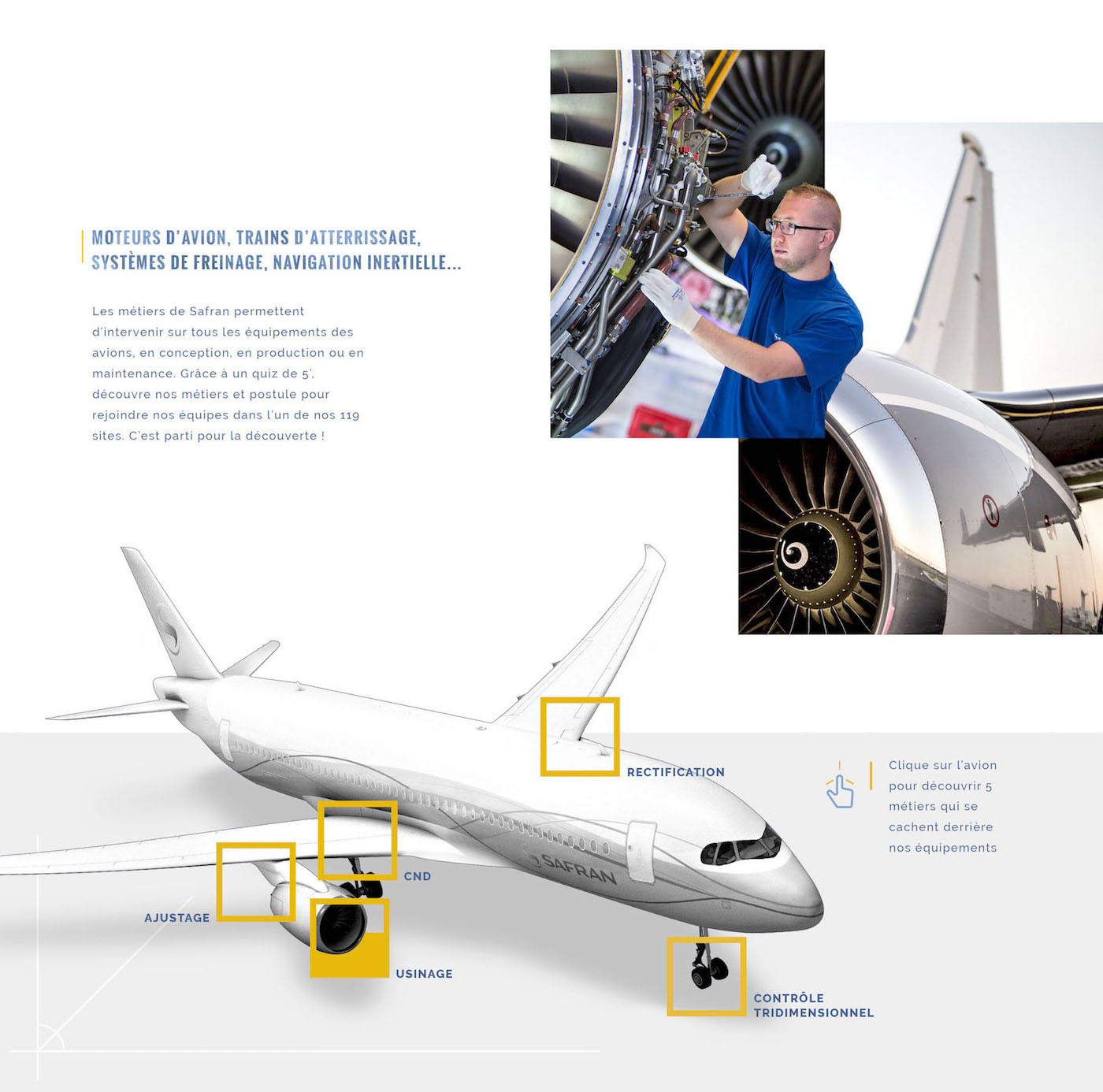 UX / UI parallax animation  landing page corporate Web interactive Aerospace industry airplane