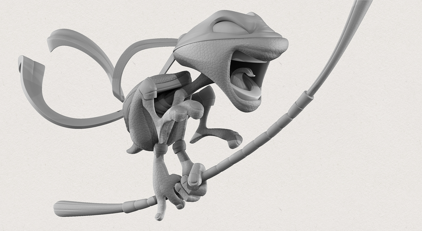 Turtle 3D ninja cartoon model sculpture