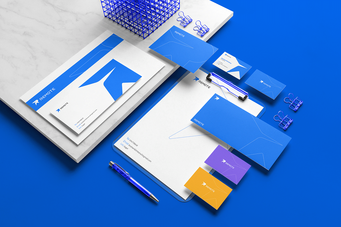 blue brand brand identity business card Icon logo mark شعارات لوجو هوية بصرية