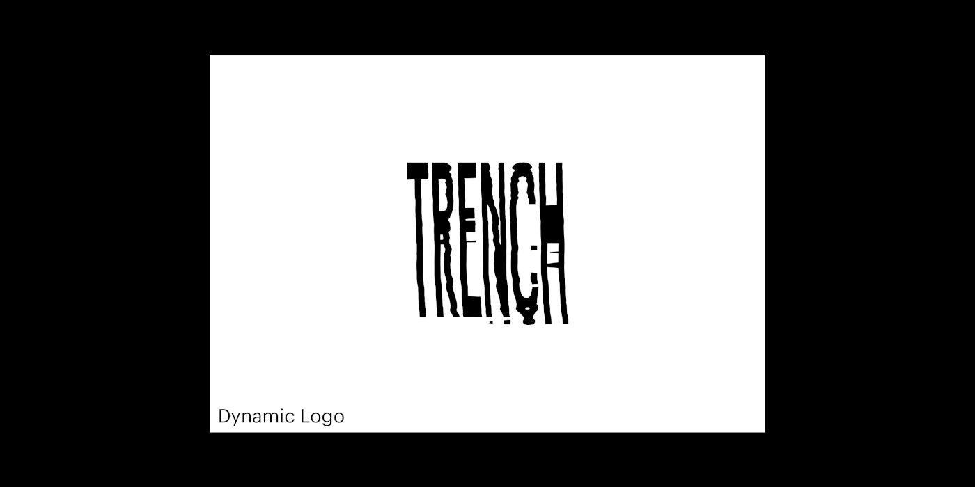 brand identity poster typography   mariana trench logo gif art direction  techno Glitch music