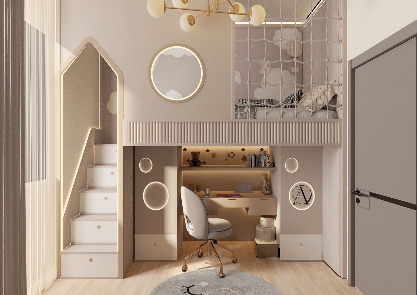 design interior design  3ds max architecture architect Render vray modern 3D smallspace